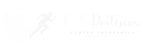 logo de ortoprotésica en blanco y negro